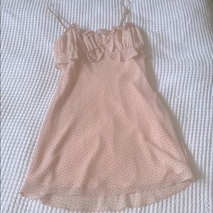 Light pink mini dress